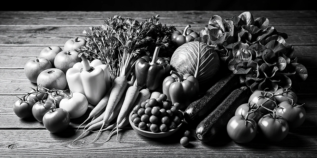 Legume proaspete în contrast